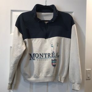 Vintage Montreal quarter zip Sweater ⭐️